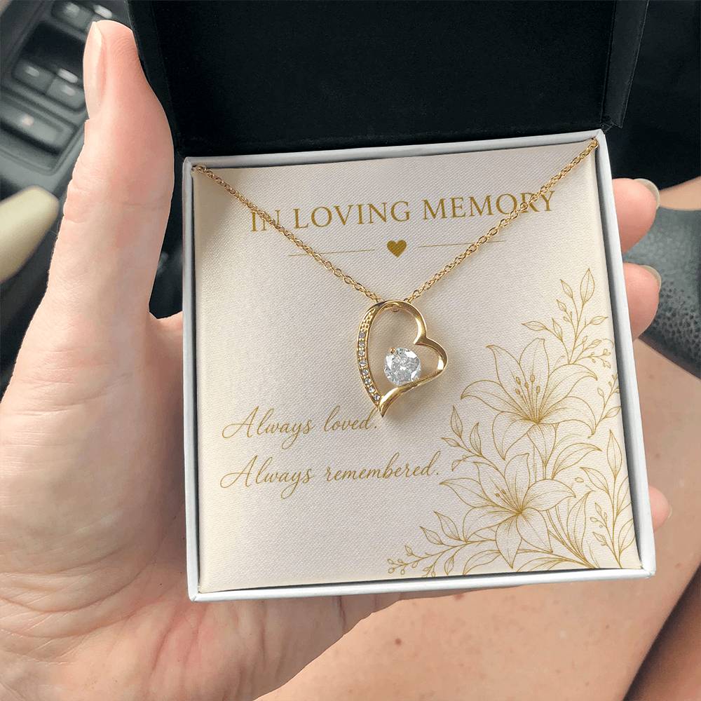 In Loving Memory necklace in gift box