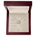 Second Chance Necklace | CZ Love Knot Pendant | 14k White or 18k Yellow Gold