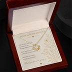 Second Chance Necklace | CZ Love Knot Pendant | 14k White or 18k Yellow Gold